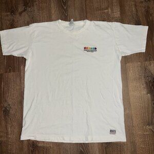 Vintage Single Stitch Roots Athletics Canada Shirt  Heather White Clover Leafs L